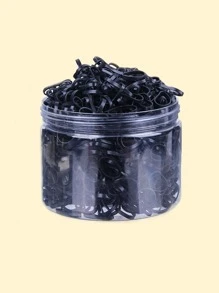 1000 chiếc dây buộc tóc trơn cho bé yêu Valentine - màu đen - Xem 1