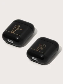 Vỏ đồ họa hình cặp đôi hoạt hình 2 chiếc Tương thích với AirPods, Không bao gồm Airpods - Nhiều màu - Xem 4
