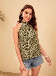 Áo sơ mi nữ Buộc lại Tất cả trên in Thanh lịch - Nhiều màu - Xem 4