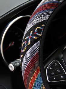 3 piezas con estampado volante & mano & engranaje Funda Conjunto - Multicolor - Ver 3