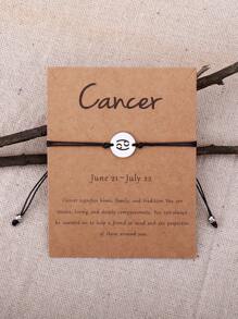 Vòng đeo tay trang trí biểu tượng ung thư 1 cái bằng thép không gỉ thời trang và phổ biến dành cho nam giới, Trang sức bằng thép không gỉ để làm quà tặng trang sức và cho vẻ ngoài sành điệu - Nhiều màu - Xem 2