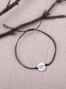 Vòng đeo tay trang trí biểu tượng ung thư 1 cái bằng thép không gỉ thời trang và phổ biến dành cho nam giới, Trang sức bằng thép không gỉ để làm quà tặng trang sức và cho vẻ ngoài sành điệu - Nhiều màu - Xem 4