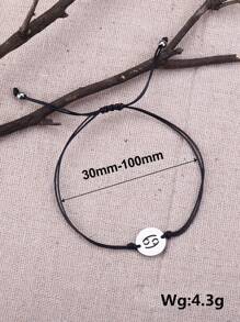 Vòng đeo tay trang trí biểu tượng ung thư 1 cái bằng thép không gỉ thời trang và phổ biến dành cho nam giới, Trang sức bằng thép không gỉ để làm quà tặng trang sức và cho vẻ ngoài sành điệu - Nhiều màu - Xem 6