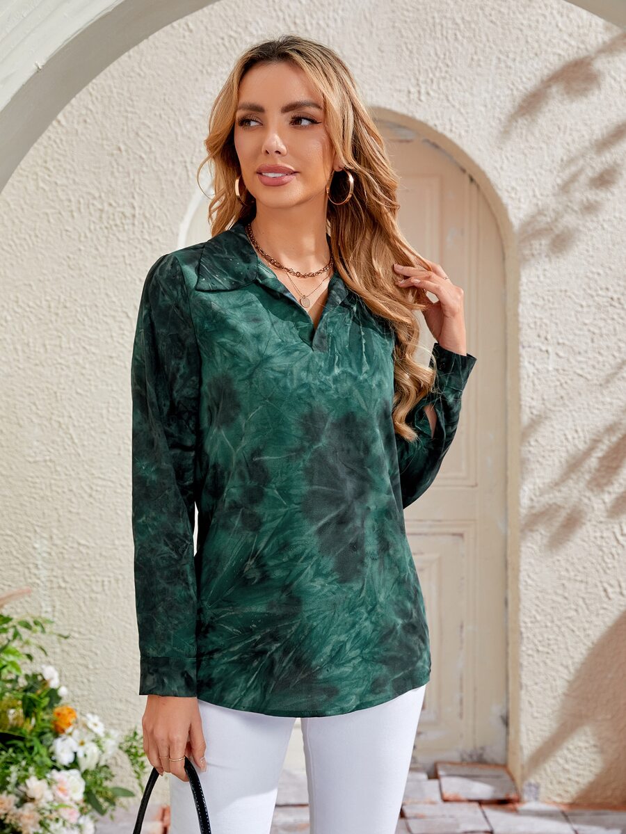 EMERY ROSE 紮染襯衫 - 彩色 - 查看 1