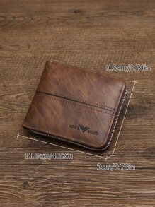 KAIDUCH Fashionable Vintage Men's Short Wallet With Multiple Card Slots Large Capacity Portable And Multi-Functional A Christmas Gift For Men Wallet Purse Wallet Men Wallet Leather - Brown - View 4