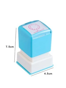 1 pieza Reloj con diseño de color al azar Sello - Multicolor - Ver 5