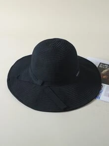 Mũ xô tối giản - màu đen - Xem 3