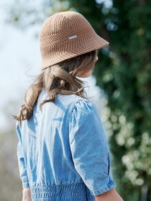 極簡風格漁夫帽 - 亮橙色 - 查看 2