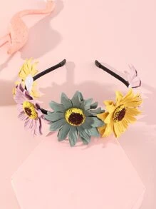 女孩花朵裝飾髮箍 - 彩色 - 查看 2