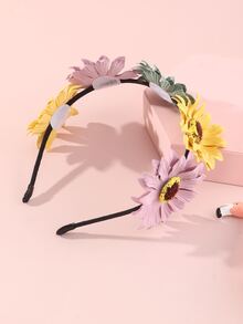 女孩花朵裝飾髮箍 - 彩色 - 查看 5