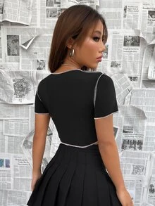 Áo thun nữ Khối Màu Tim Giải trí - Nhiều màu - Xem 2