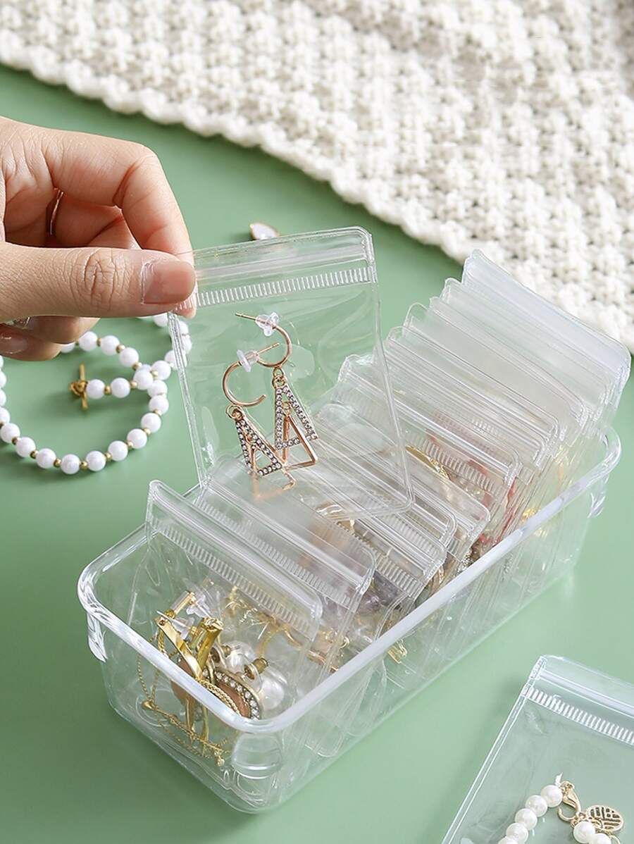 Hộp đựng đồ trang sức trong suốt 16 chiếc - Trong sáng - Xem 1