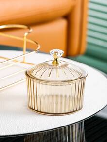 1套小吃盤和蓋子和托盤 - 香檳色 - 查看 4