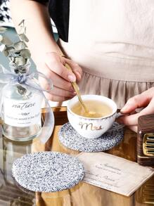 1pc dệt tròn Coaster - Nhiều màu - Xem 1