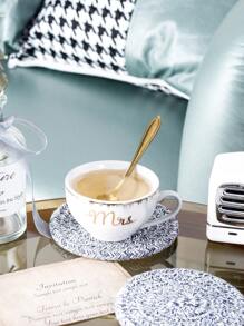 1pc dệt tròn Coaster - Nhiều màu - Xem 4