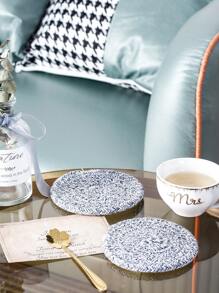 1pc dệt tròn Coaster - Nhiều màu - Xem 5