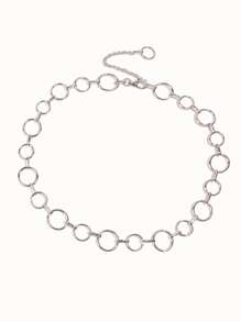 Circle Decor Chain Belt Street