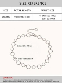 Circle Decor Chain Belt Street