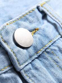 Men Ripped Slant Pocket Jeans