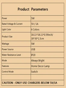 Hamburger Shaped Neon Light Sign 5V - Multicolor - View 7