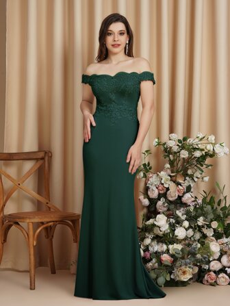 BABYONLINE D.R.E.S.S. 蕾絲拼接魚尾裙下擺連衣裙