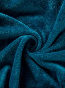 Solid Color Stretchy Chair Slipcover, Blue Polyester Dining Chair Dust Slipcover For Household - Blue - View 2