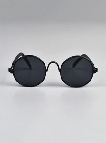 Plain Pet Glasses - Black - View 2