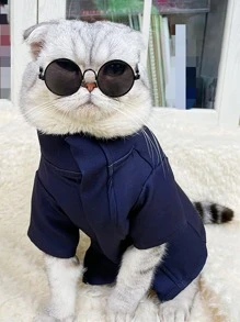 Plain Pet Glasses - Black - View 3