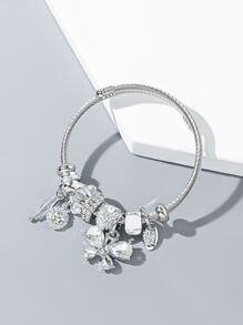 水鑽蝴蝶墜飾手鐲