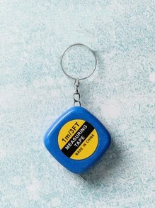 Tape Measure Charm Keychain For Gifts, Wallets, School Bags, Backpacks, And Satchels Casual Car Accessories Bag Charm - Blue - View 2