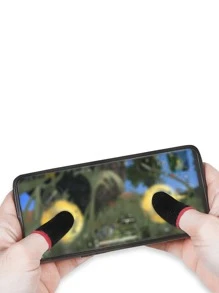 4入組防汗遊戲手指袖 - 黑色 - 查看 4
