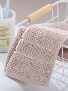 1入組素色浴巾 - 駝色 - 查看 2