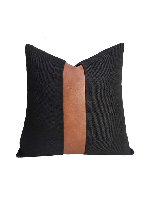 1pc Two Tone Cushion Cover Without Filler, Modern Throw Pillow Cover