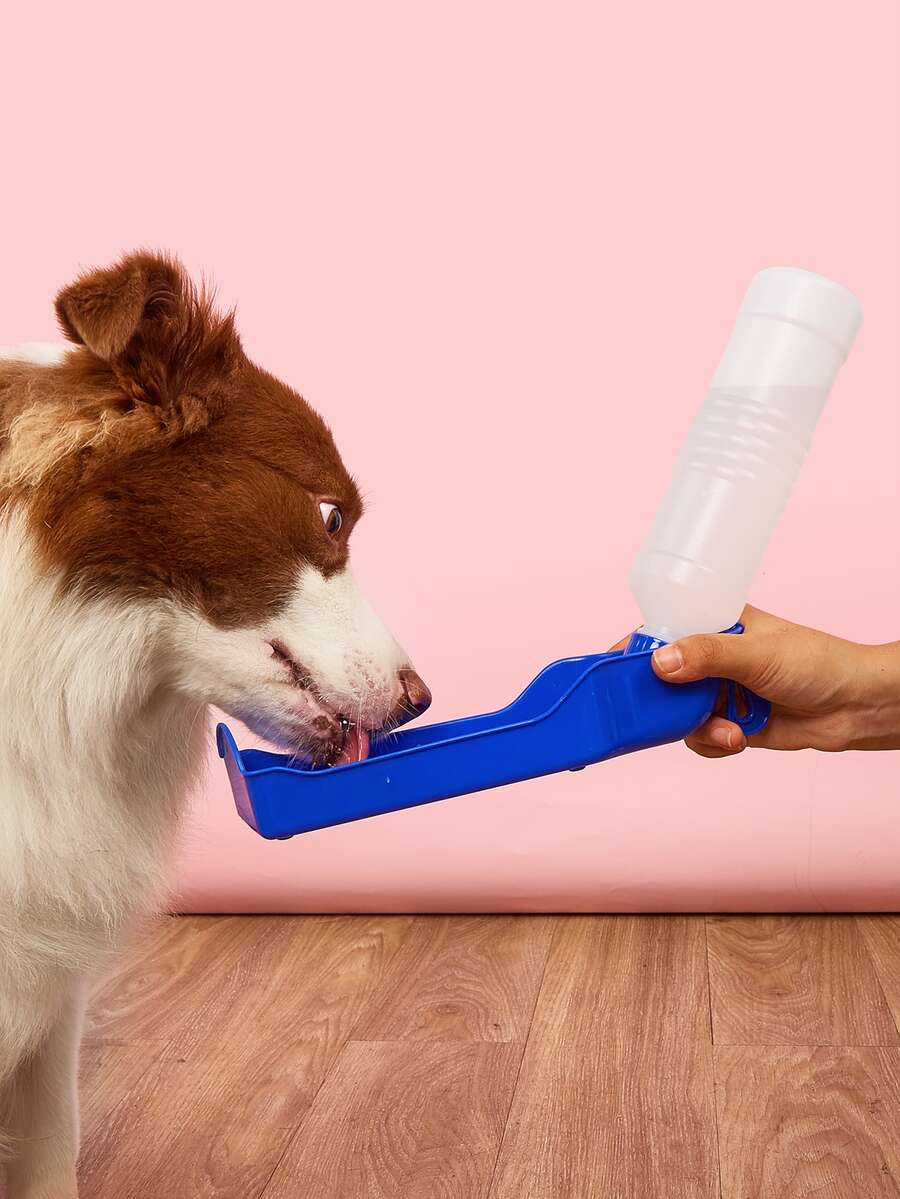 藍色便攜寵物旅行水壺