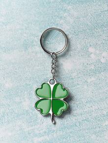 Clover Charm Keychain - Green - View 2