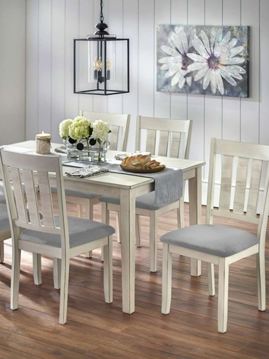 素色椅子座套 - 淺灰色 - 查看 1