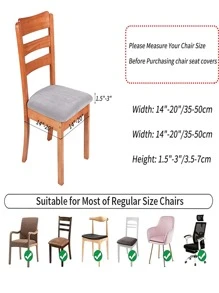 素色椅子座套 - 淺灰色 - 查看 3