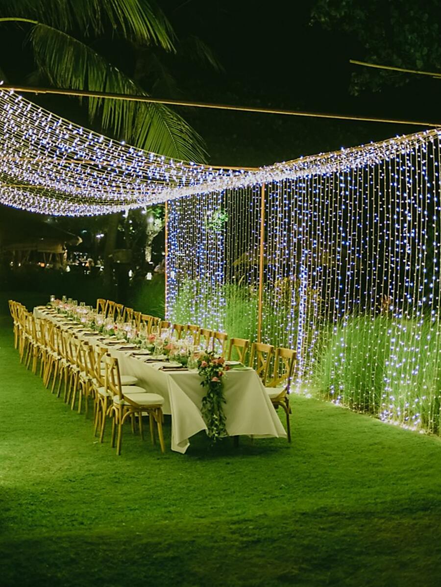 1 件 10/10/20/40/80 LED 1.5m/2m/3m/4m/10m 卧室童话灯串适用于生日派对婚礼室内装饰电池供电照明 - 白色 - 查看 1