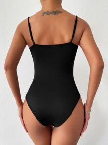 Firerie Rhinestone Decor Cami Bodysuit