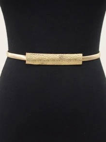 Cinturón con diseño geométrico - Dorado - Ver 1