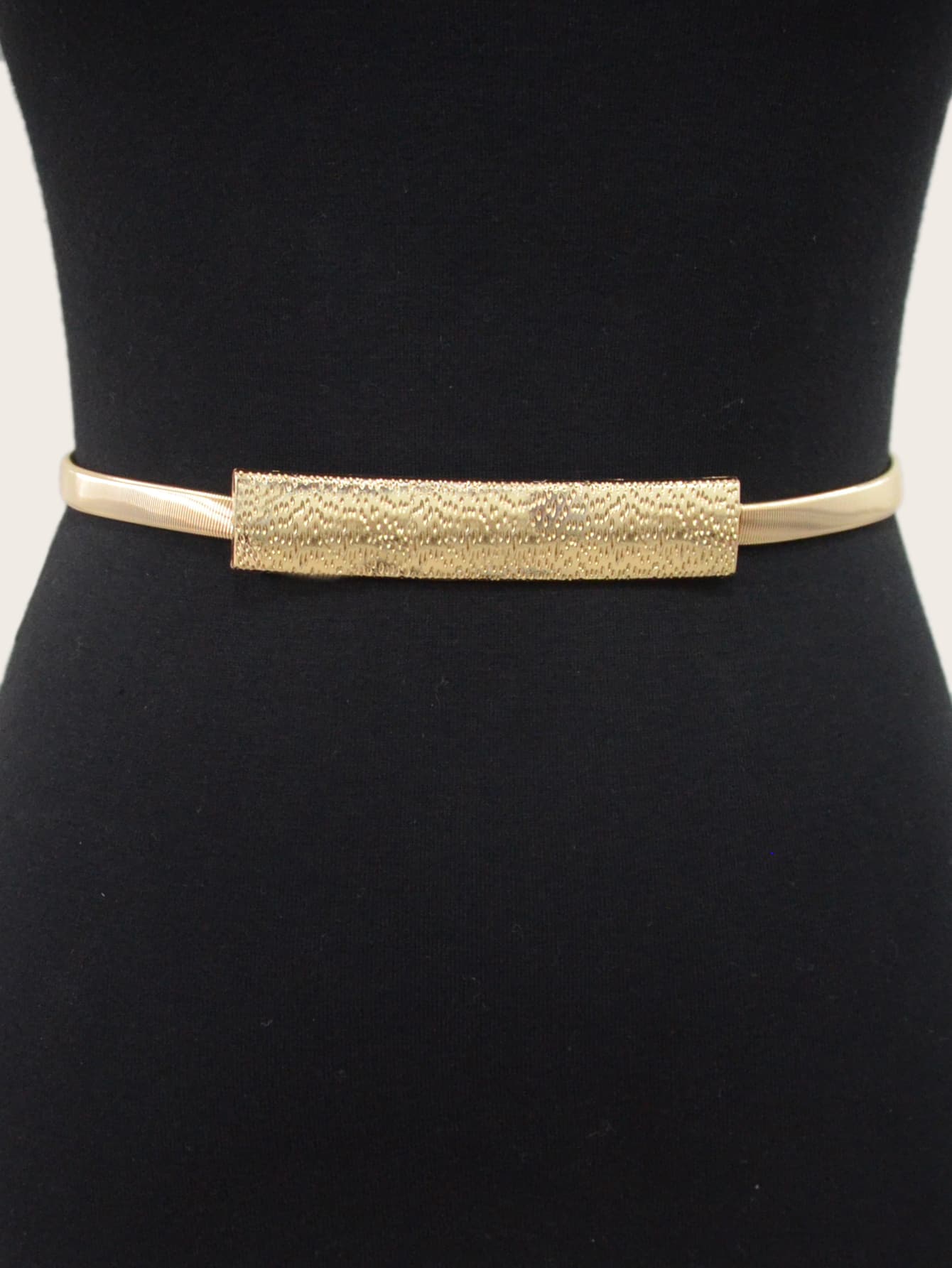 Cinturón con diseño geométrico - Dorado - Ver 1