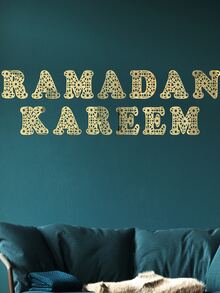 Ramadan Mirror Wall Sticker - Vàng - Xem 4