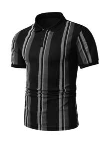 Manfinity Men Stripe Polo Shirt - Multicolor - View 1