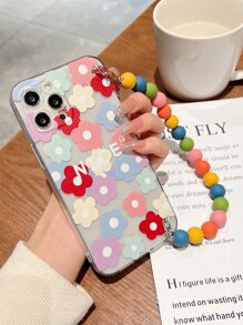 Vỏ điện thoại hoa có dây buộc cườm - Nhiều màu - Xem 3