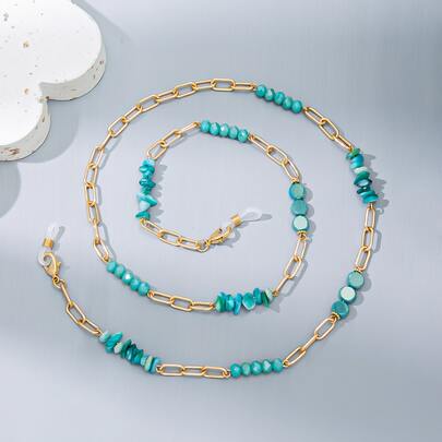 Stone Decor Glasses Chain