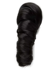 Extensión del pelo largo rizado sintético - Negro - Ver 2