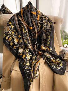 Flower Print Bandana - Multicolor - View 1