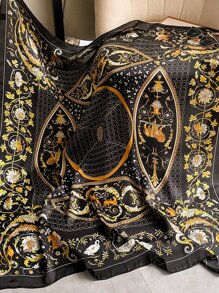 Flower Print Bandana - Multicolor - View 2