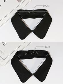 Cổ áo Dickey - màu đen - Xem 5