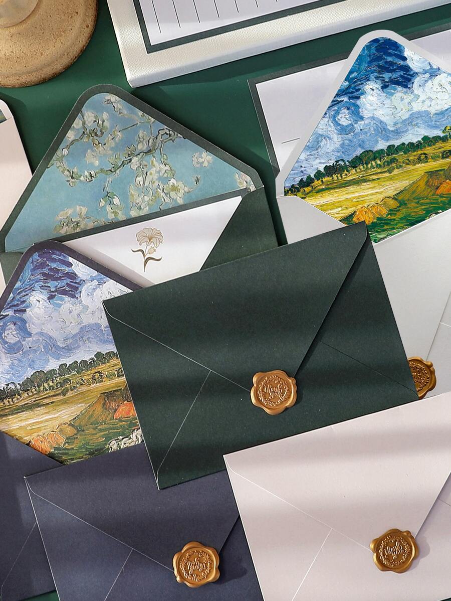 1 szt. Losowa kolorowa koperta z naklejką - Wielokolorowe - Zobacz 1